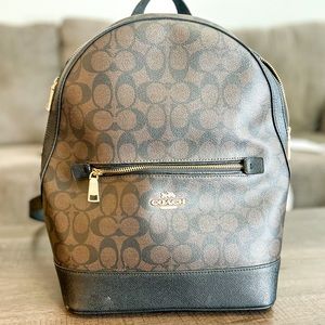 Coach Kenley Backpack Signature Canvas & Leather Brown/Black